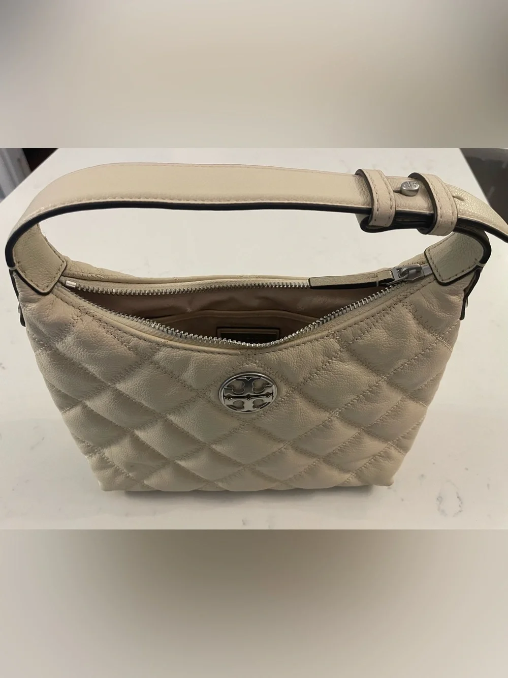 Tory Burch Quilted Leather Hobo